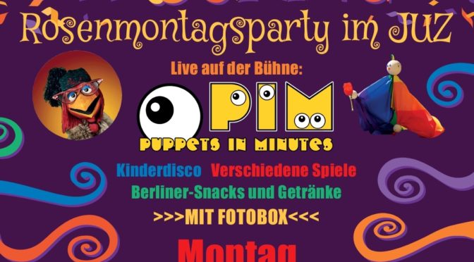 Kinderfasching im JUZ – Rosenmontagsparty